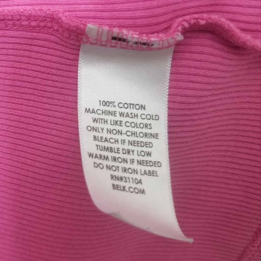 lacy-collared pink cotton Kim Rogers tank top - Picture 4 of 4